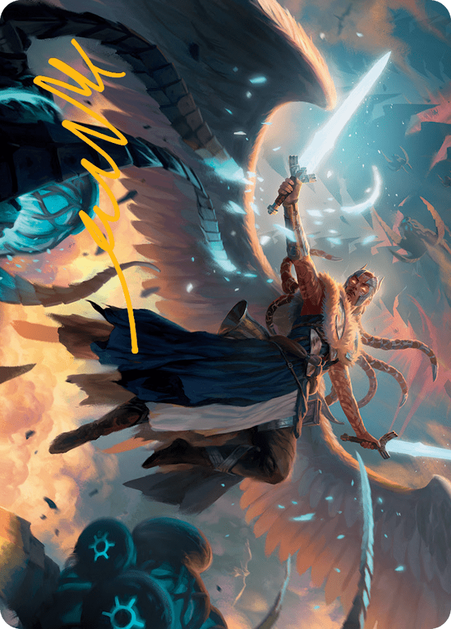 Boon-Bringer Valkyrie Art Card (Gold-Stamped Signature) [March of the Machine Art Series] MTG Single Magic: The Gathering  | Multizone: Comics And Games
