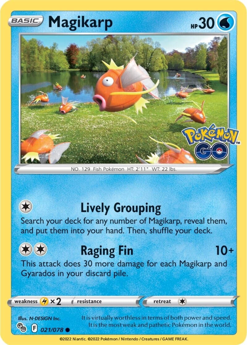Magikarp (021/078) [Pokémon GO] Pokemon Single Pokémon  | Multizone: Comics And Games