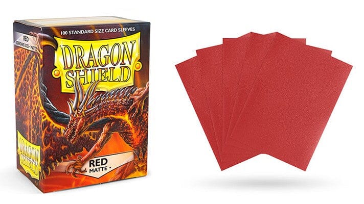 Matte Red Dragon Shield Sleeves (100ct) Dragon Shield Multizone  | Multizone: Comics And Games