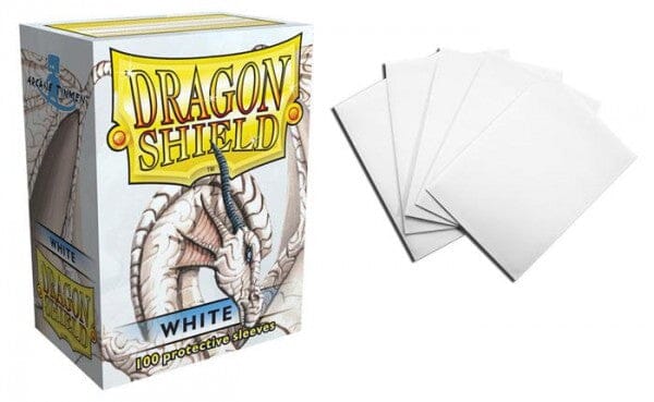 Classic White Dragon Shield Sleeves (100ct) Dragon Shield Multizone  | Multizone: Comics And Games