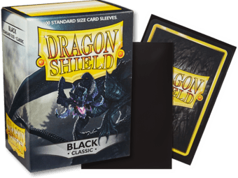 Classic Black Dragon Shield Sleeves (100ct) Dragon Shield Multizone  | Multizone: Comics And Games