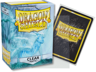 Matte Clear Dragon Shield Sleeves (100ct) Dragon Shield Multizone  | Multizone: Comics And Games