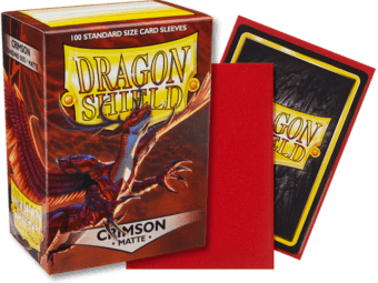 Matte Crimson Dragon Shield Sleeves (100ct) Dragon Shield Multizone  | Multizone: Comics And Games