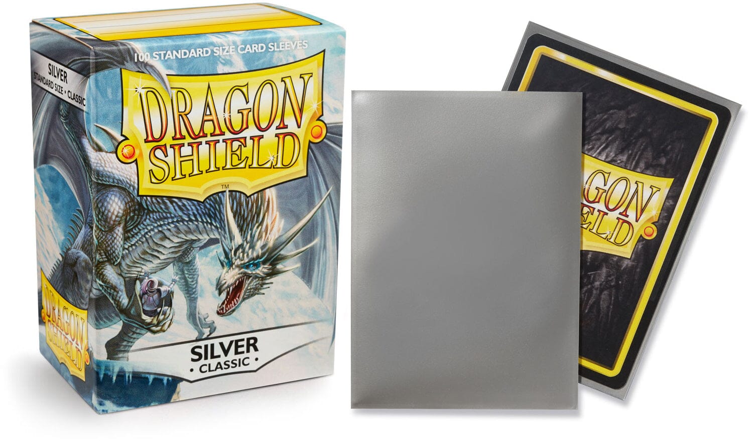 Classic Silver Dragon Shield Sleeves (100ct) Dragon Shield Multizone  | Multizone: Comics And Games