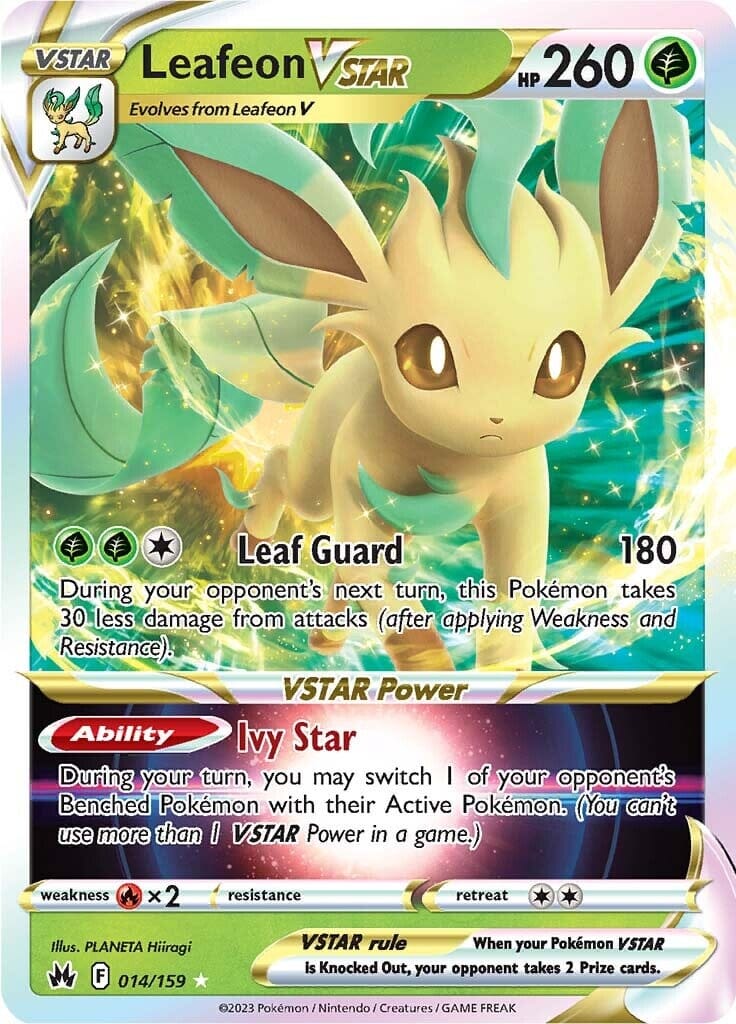 Leafeon VSTAR (014/159) [Sword & Shield: Crown Zenith] Pokemon Single Pokémon  | Multizone: Comics And Games