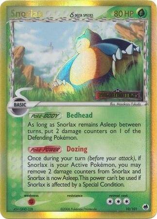 Snorlax (10/101) (Delta Species) (Stamped) [EX: Dragon Frontiers] Pokemon Single Pokémon  | Multizone: Comics And Games