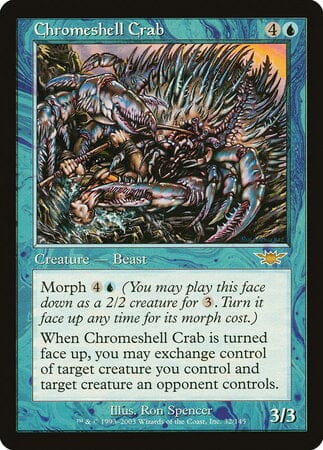 Chromeshell Crab [Legions] MTG Single Magic: The Gathering  | Multizone: Comics And Games