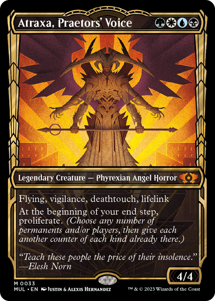 Atraxa, Praetors' Voice (Halo Foil) [Multiverse Legends] MTG Single Magic: The Gathering  | Multizone: Comics And Games
