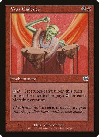 War Cadence [Mercadian Masques] MTG Single Magic: The Gathering  | Multizone: Comics And Games