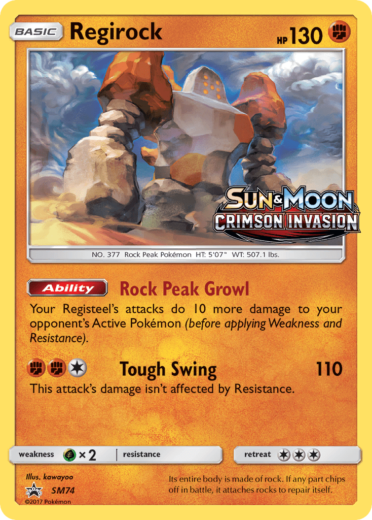 Regirock (SM74) [Sun & Moon: Black Star Promos] Pokemon Single Pokémon  | Multizone: Comics And Games