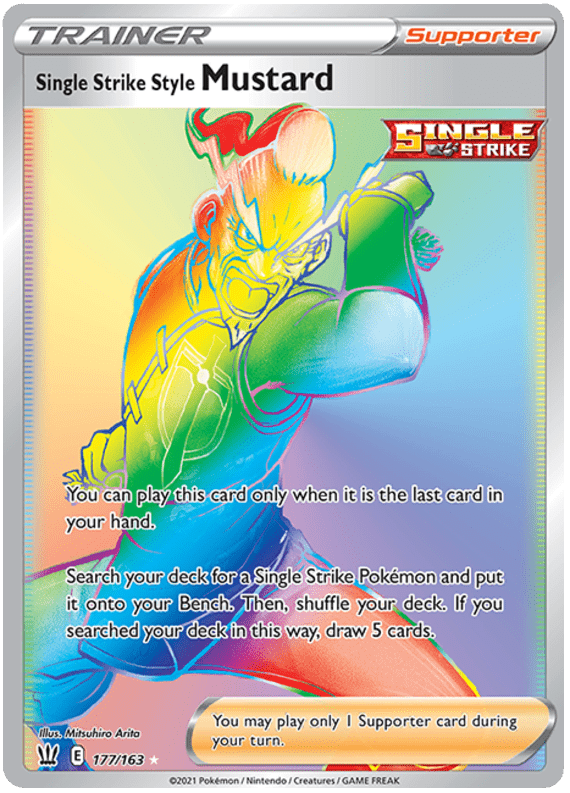 Single Strike Style Mustard (177/163) [Sword & Shield: Battle Styles] Pokemon Single Pokémon  | Multizone: Comics And Games