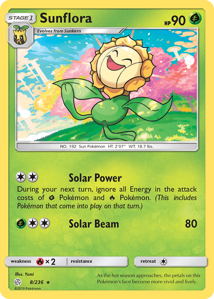 Sunflora (8/236) [Sun & Moon: Cosmic Eclipse] Pokemon Single Pokémon  | Multizone: Comics And Games