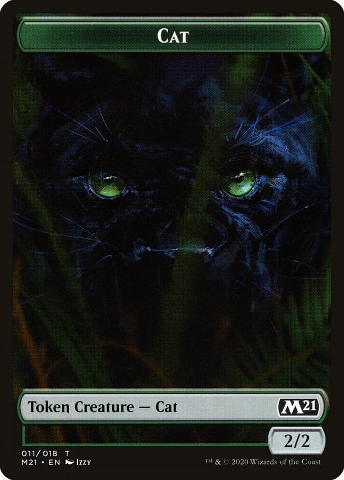 Cat (011/018) [Core Set 2021 Tokens] MTG Single Magic: The Gathering  | Multizone: Comics And Games