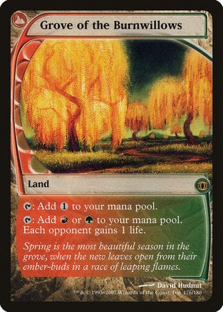 Grove of the Burnwillows [Future Sight] MTG Single Magic: The Gathering  | Multizone: Comics And Games