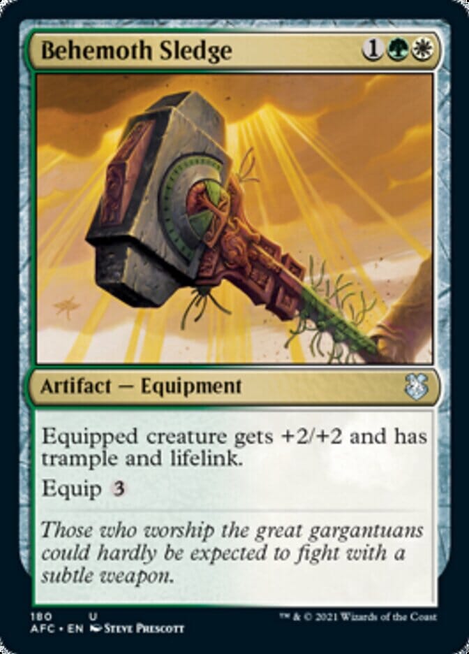 Behemoth Sledge [Dungeons & Dragons: Adventures in the Forgotten Realms Commander] MTG Single Magic: The Gathering  | Multizone: Comics And Games