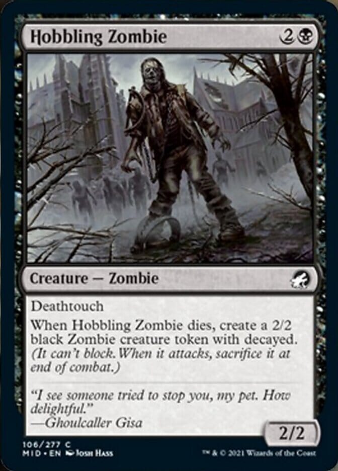 Hobbling Zombie [Innistrad: Midnight Hunt] MTG Single Magic: The Gathering  | Multizone: Comics And Games