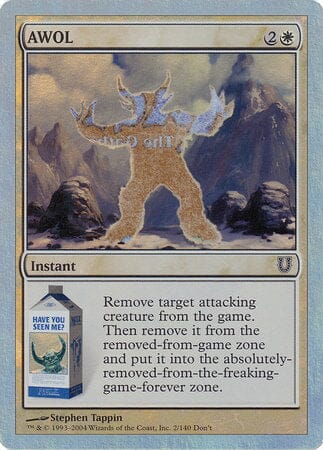 AWOL (Alternate Foil) [Unhinged] MTG Single Magic: The Gathering  | Multizone: Comics And Games