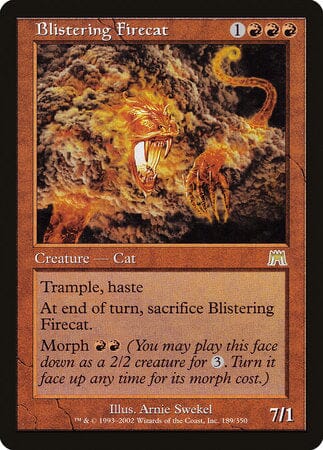 Blistering Firecat [Onslaught] MTG Single Magic: The Gathering  | Multizone: Comics And Games