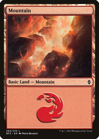 Mountain (265) [Battle for Zendikar] MTG Single Magic: The Gathering  | Multizone: Comics And Games