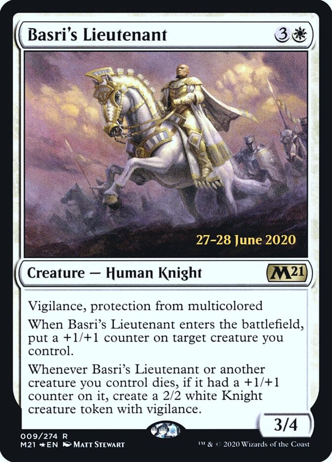 Basri's Lieutenant [Core Set 2021 Prerelease Promos] MTG Single Magic: The Gathering  | Multizone: Comics And Games