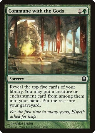 Commune with the Gods [Theros] MTG Single Magic: The Gathering  | Multizone: Comics And Games