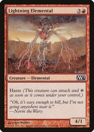 Lightning Elemental [Magic 2012] MTG Single Magic: The Gathering  | Multizone: Comics And Games