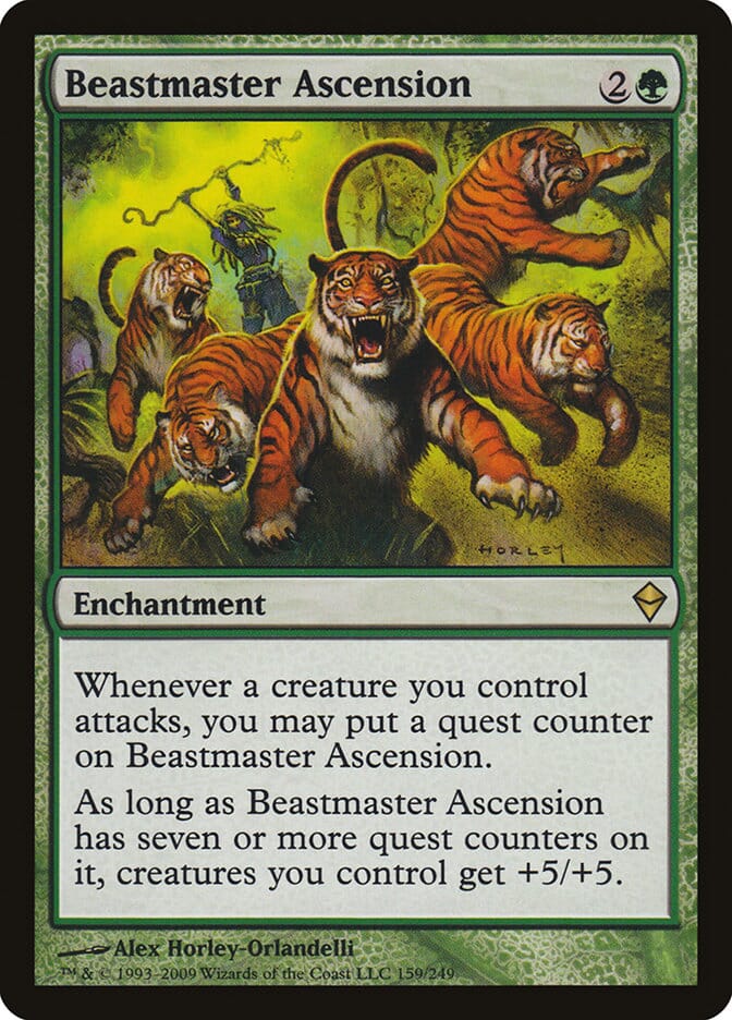 Beastmaster Ascension [Zendikar] MTG Single Magic: The Gathering  | Multizone: Comics And Games