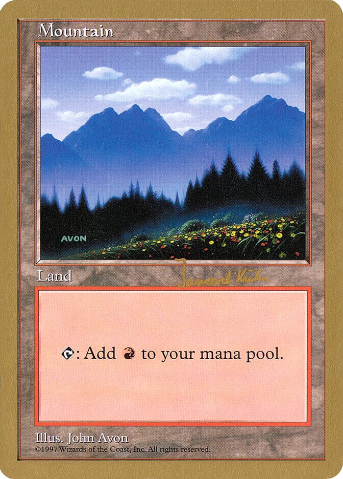 Mountain (jk445) (Janosch Kuhn) [World Championship Decks 1997] MTG Single Magic: The Gathering  | Multizone: Comics And Games