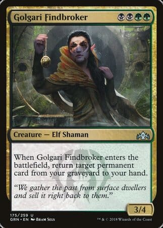Golgari Findbroker [Guilds of Ravnica] MTG Single Magic: The Gathering  | Multizone: Comics And Games