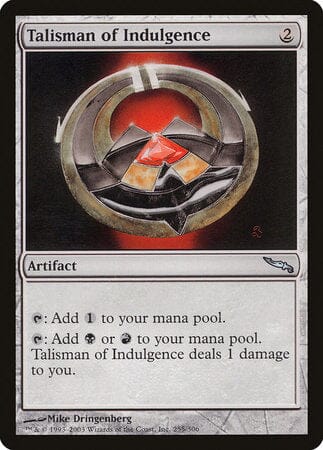 Talisman of Indulgence [Mirrodin] MTG Single Magic: The Gathering  | Multizone: Comics And Games