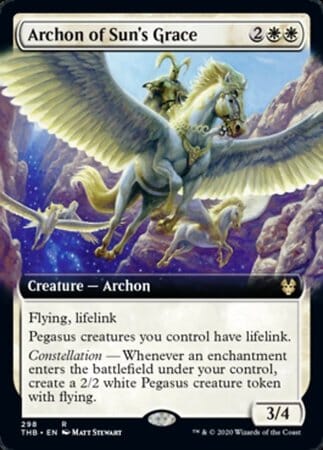 Archon of Sun's Grace (Extended Art) [Theros Beyond Death] MTG Single Magic: The Gathering  | Multizone: Comics And Games