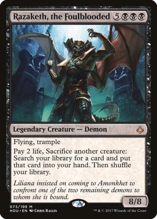Razaketh, the Foulblooded [Hour of Devastation] MTG Single Magic: The Gathering  | Multizone: Comics And Games