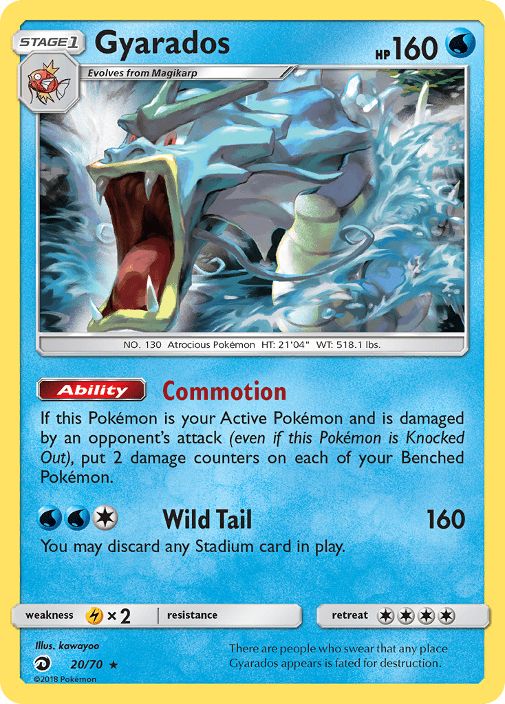 Gyarados (20/70) [Sun & Moon: Dragon Majesty] Pokemon Single Pokémon  | Multizone: Comics And Games