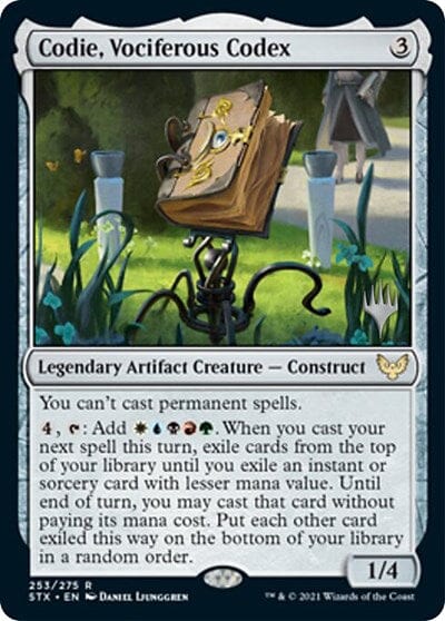 Codie, Vociferous Codex (Promo Pack) [Strixhaven: School of Mages Promos] MTG Single Magic: The Gathering  | Multizone: Comics And Games