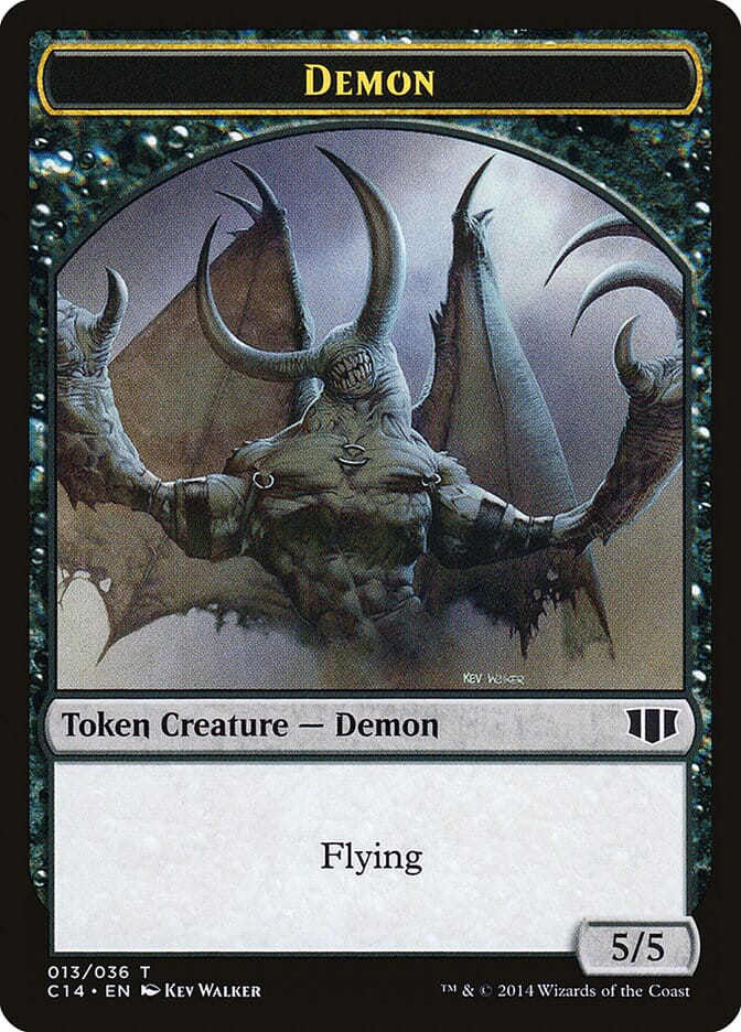 Demon (013/036) // Zombie (016/036) Double-sided Token [Commander 2014 Tokens] MTG Single Magic: The Gathering  | Multizone: Comics And Games