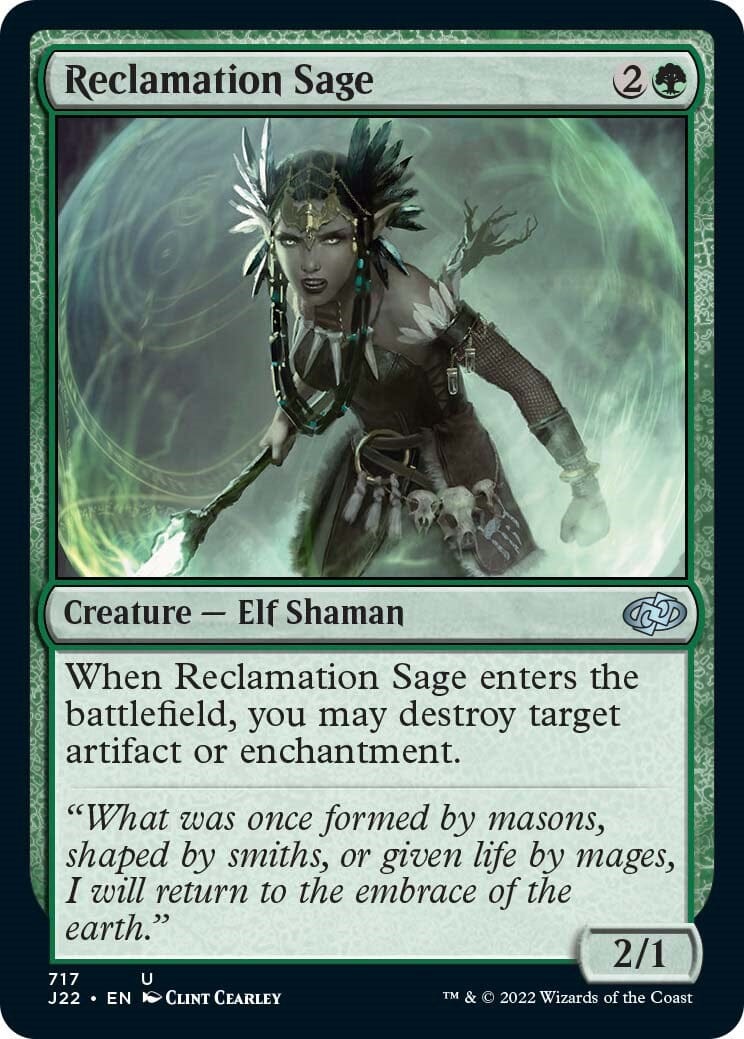 Reclamation Sage [Jumpstart 2022] MTG Single Magic: The Gathering  | Multizone: Comics And Games