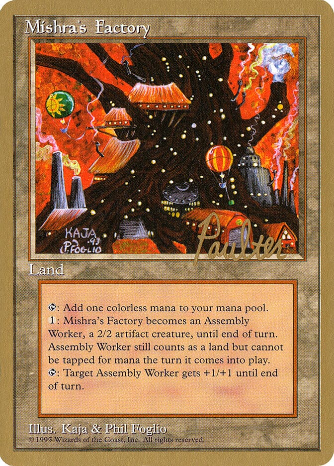 Mishra's Factory (Preston Poulter) [Pro Tour Collector Set] MTG Single Magic: The Gathering  | Multizone: Comics And Games