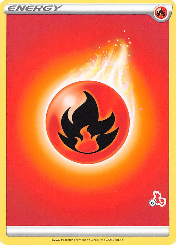 Fire Energy (Cinderace Stamp #6) [Battle Academy 2022] Pokemon Single Pokémon  | Multizone: Comics And Games