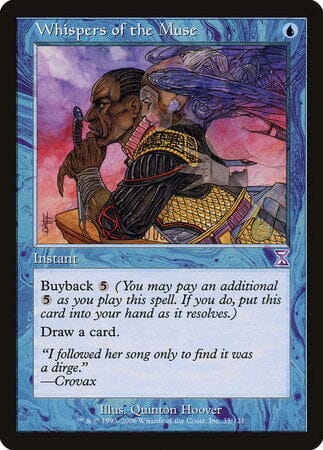 Whispers of the Muse [Time Spiral Timeshifted] MTG Single Magic: The Gathering  | Multizone: Comics And Games