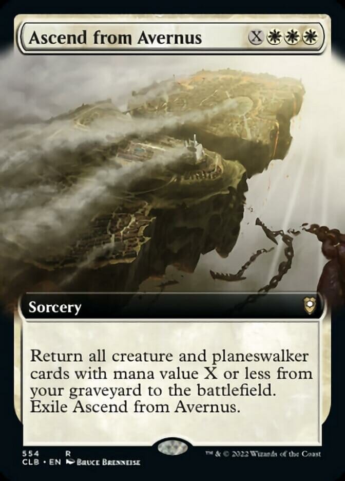 Ascend from Avernus (Extended Art) [Commander Legends: Battle for Baldur's Gate] MTG Single Magic: The Gathering  | Multizone: Comics And Games