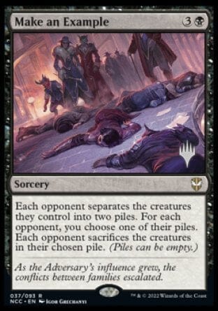 Make an Example (Promo Pack) [Streets of New Capenna Commander Promos] MTG Single Magic: The Gathering  | Multizone: Comics And Games