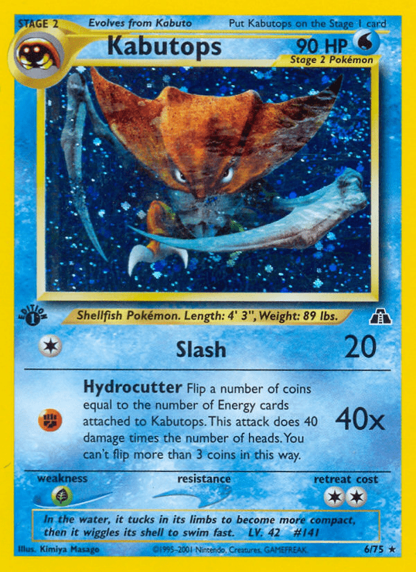 Kabutops (6/75) [Neo Discovery 1st Edition] Pokemon Single Pokémon  | Multizone: Comics And Games