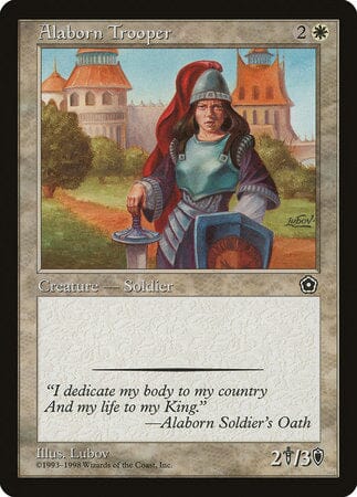 Alaborn Trooper [Portal Second Age] MTG Single Magic: The Gathering  | Multizone: Comics And Games