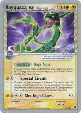Rayquaza ex (97/101) (Delta Species) (Legendary Ascent - Tom Roos) [World Championships 2007] Pokemon Single Pokémon  | Multizone: Comics And Games