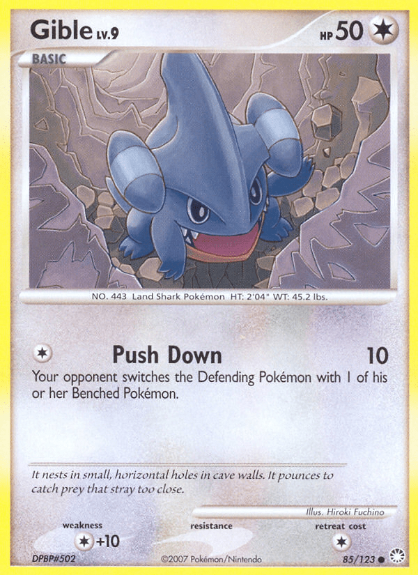 Gible (85/123) [Diamond & Pearl: Mysterious Treasures] Pokemon Single Pokémon  | Multizone: Comics And Games