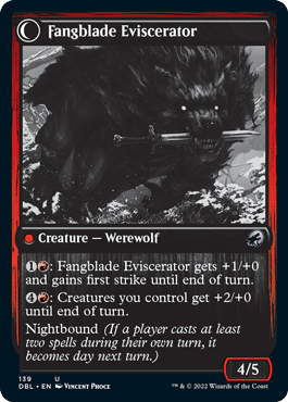 Fangblade Brigand // Fangblade Eviscerator [Innistrad: Double Feature] MTG Single Magic: The Gathering  | Multizone: Comics And Games