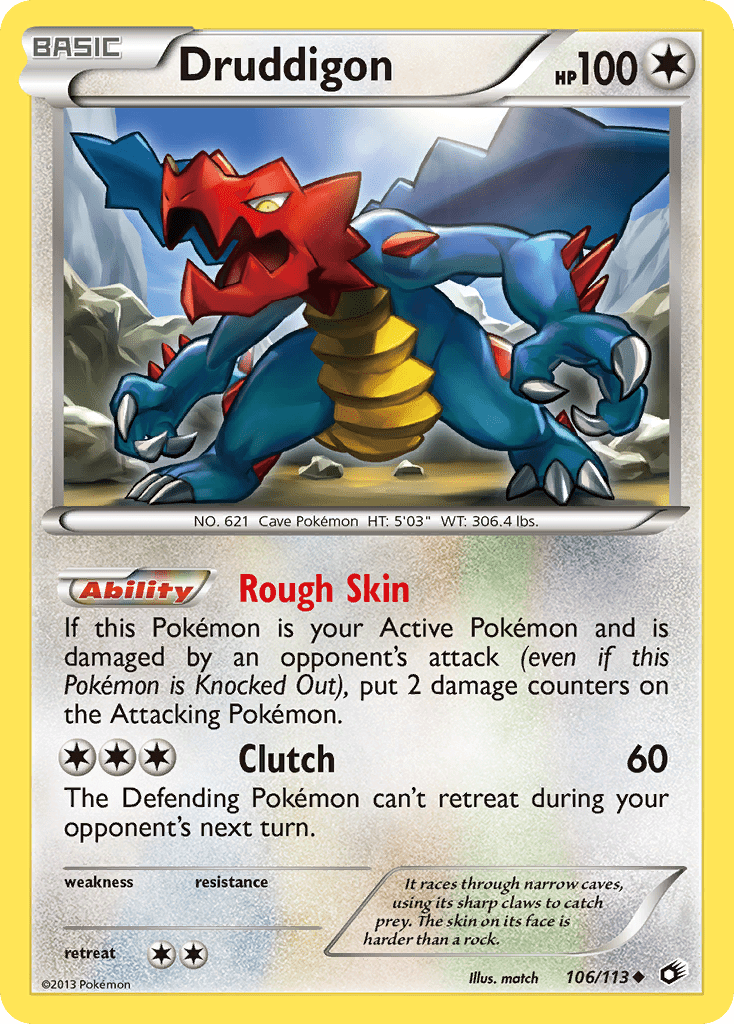 Druddigon (106/113) [Black & White: Legendary Treasures] Pokemon Single Pokémon  | Multizone: Comics And Games