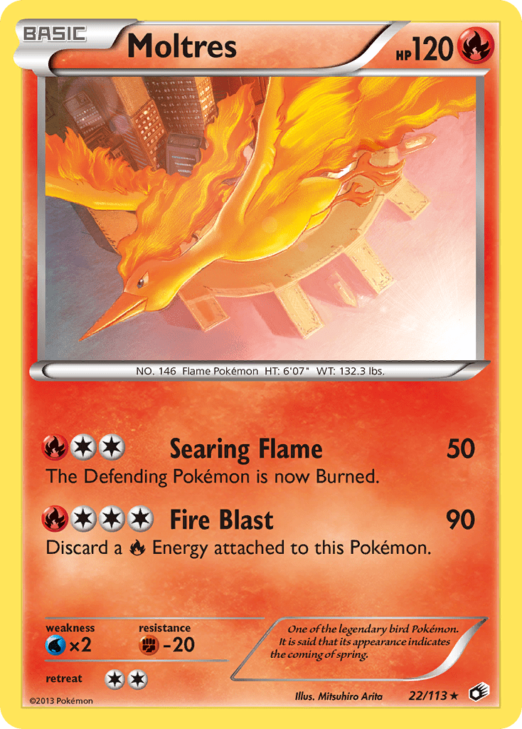 Moltres (22/113) [Black & White: Legendary Treasures] Pokemon Single Pokémon  | Multizone: Comics And Games