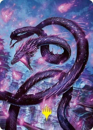 Junji, the Midnight Sky 2 Art Card (Gold-Stamped Signature) [Kamigawa: Neon Dynasty Art Series] MTG Single Magic: The Gathering  | Multizone: Comics And Games