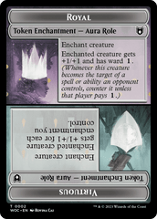 Copy // Royal Role / Virtuous Role Double-Sided Token [Wilds of Eldraine Commander Tokens] MTG Single Magic: The Gathering  | Multizone: Comics And Games
